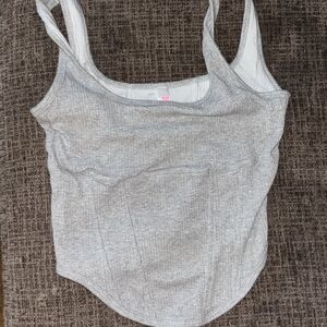 Victoria's Secret Light Gray Tank Top